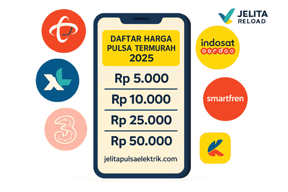 Bocoran Harga Pulsa Termurah 2025 di Semua Provider yang Wajib Kamu Coba