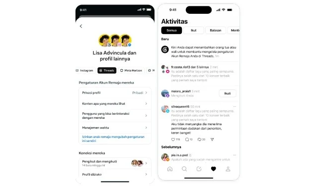 Threads Meluncurkan Fitur Pengawasan Orang Tua