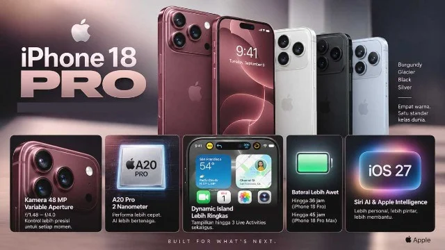 iPhone 18 Pro dan 18 Pro Max Masuk Indo, Menarik atau B Aja?